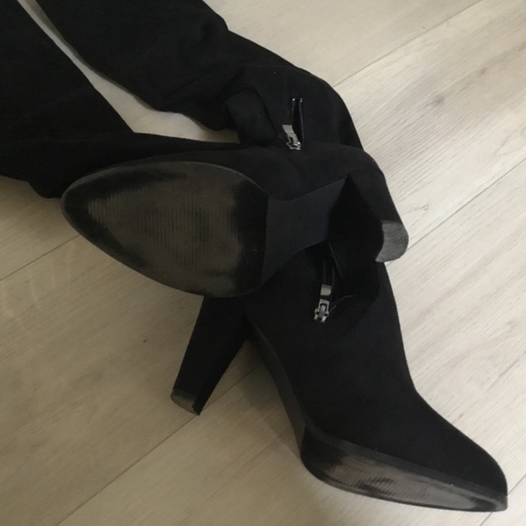 Catherine Malandrino, size 8.5, black thigh high boots - Picture 2 of 5